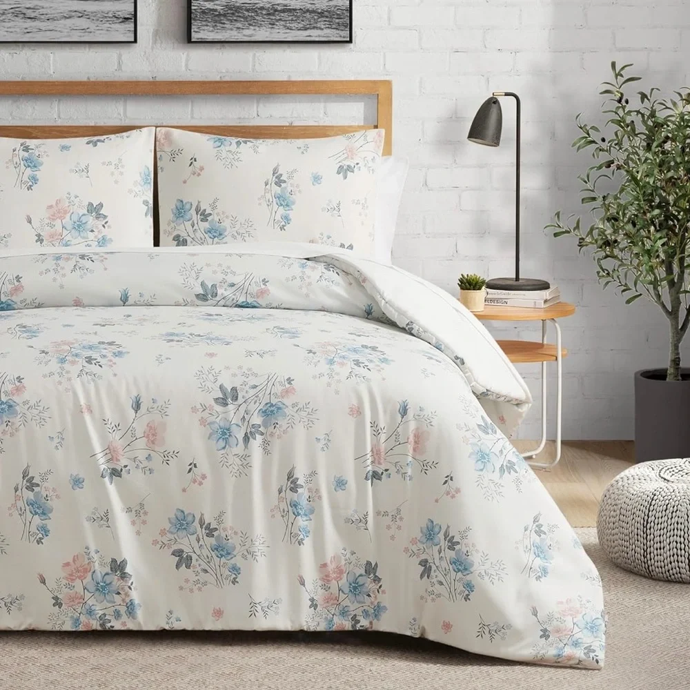 Lucky Brand Clarie Floral Comforter Set-Twin/Twin XL Size-2 Piece Luxurious Set